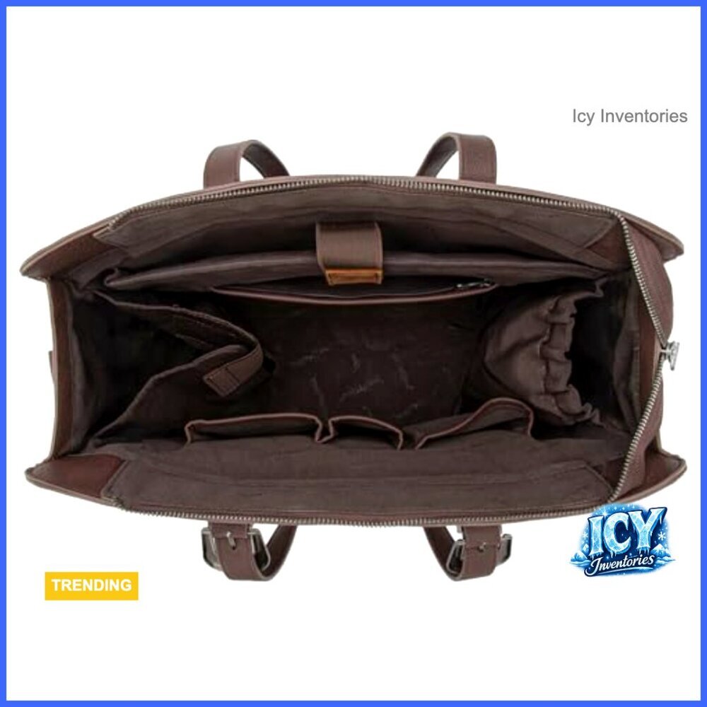 Genuine Cowhide Duffel Bag with Horsehair Accents Large Travel Tote - Picture 6 of 6